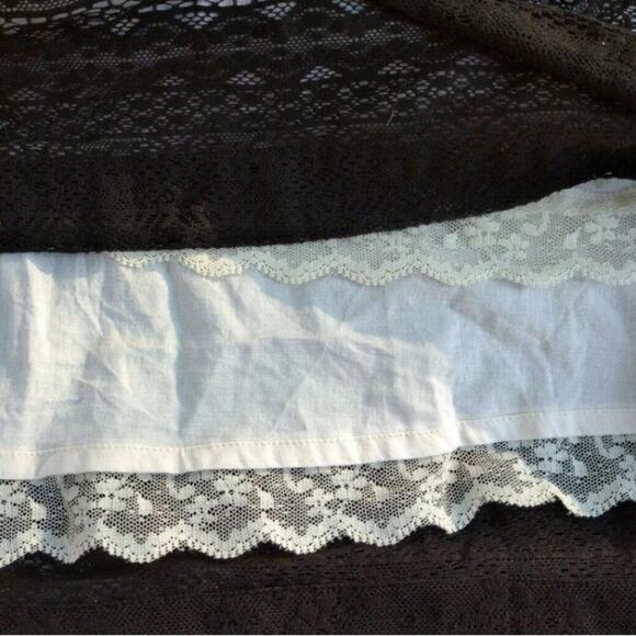 Anthropologie Moulinette Souers black lace strapless dress w/pockets, lined, 0 - Picture 8 of 14